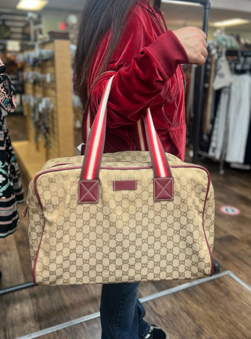 Vist Large View of Product Image Which is Used Gucci Large weekender duffle 