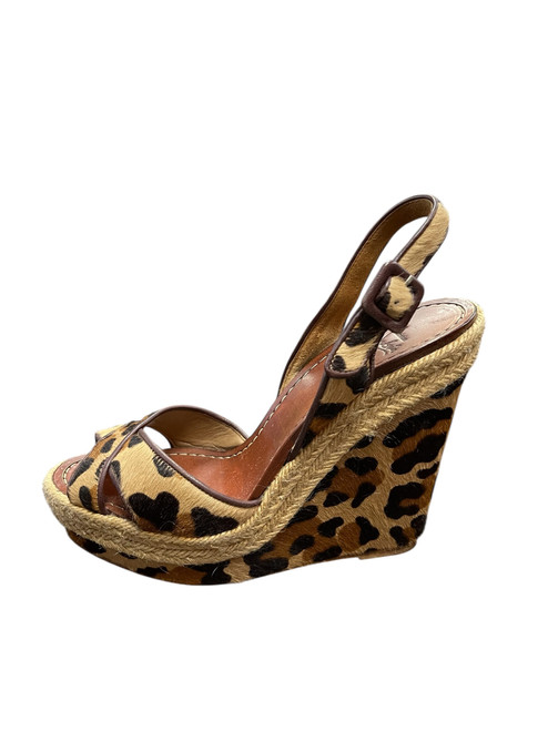Used Christian Louboutin Wedge Sandals 8.5 60047-S000584651 Vist Large View of Product Image Which is Used Christian Louboutin Wedge Sandals 8.5