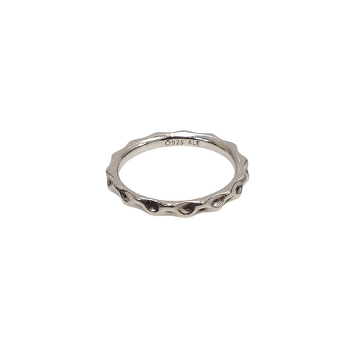 Vist Large View of Product Image Which is Used Pandora Silver Band Sz: 7.5 Ring