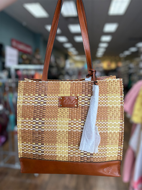 Vist Large View of Product Image Which is Used Patricia Nash Large Leather Handbag