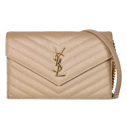Vist Large View of Product Image Which is Used Saint Laurent Envelope Chain Wallet