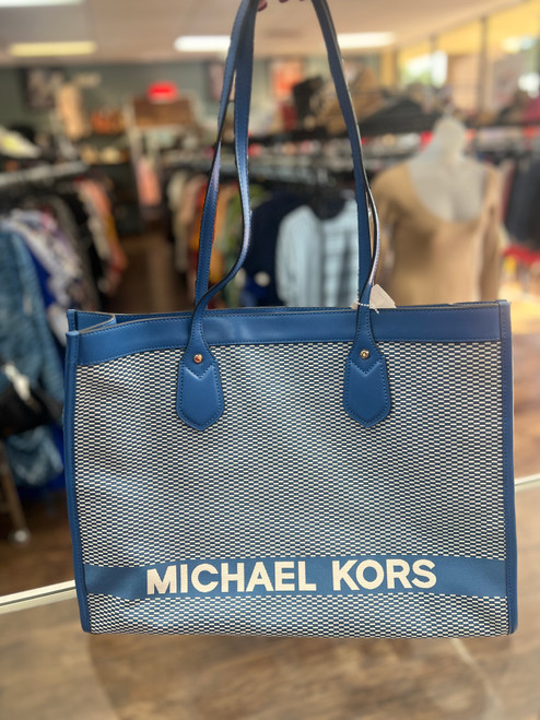 Vist Large View of Product Image Which is Used Michael Kors Large Leather Handbag