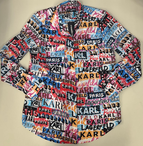 Vist Large View of Product Image Which is Used Karl Lagerfeld Paris Long Sleeve Top M-8/10