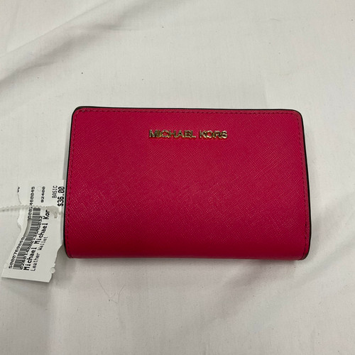 Vist Large View of Product Image Which is Used Michael Michael Kors Leather Wallet