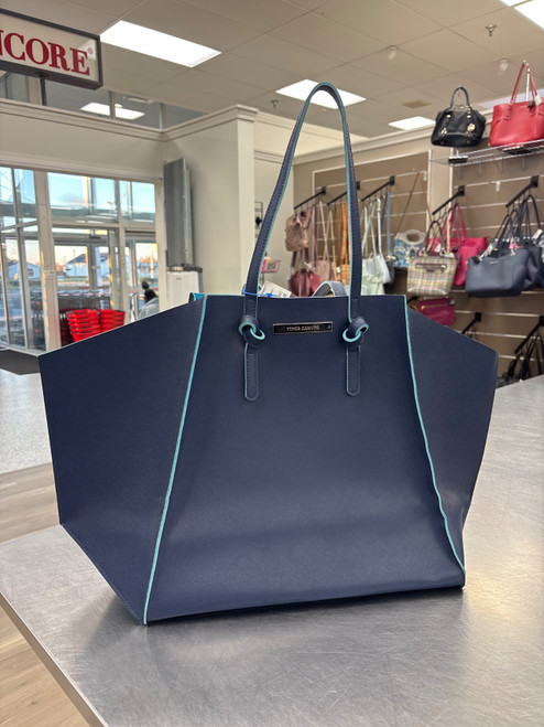 Vist Large View of Product Image Which is Used Vince Camuto Large Leather Handbag