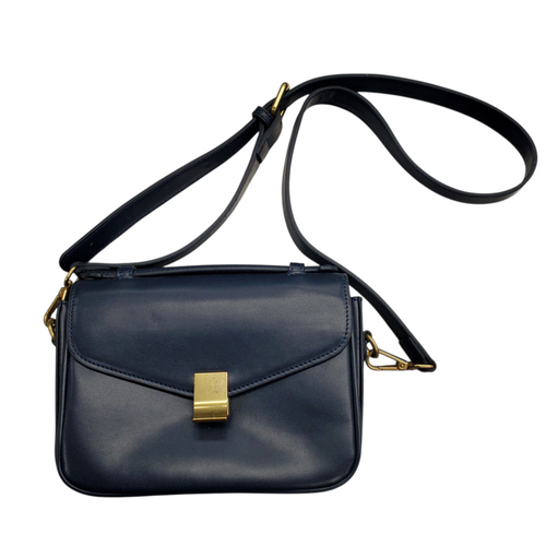 Vist Large View of Product Image Which is Used Navy Small Leather Handbag