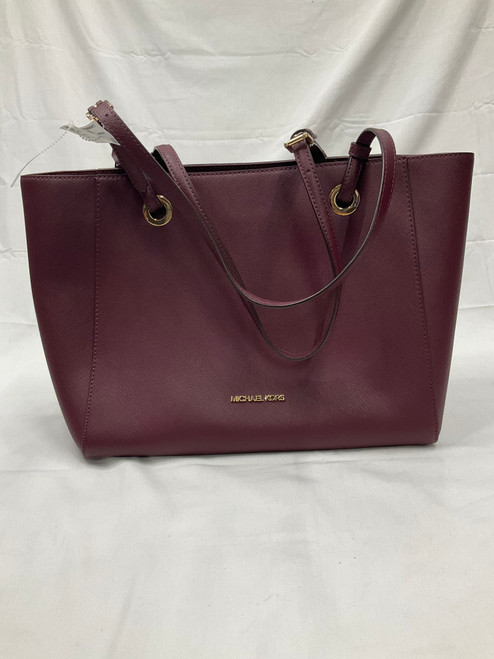 Vist Large View of Product Image Which is Used Michael Michael Kors Large Leather Handbag