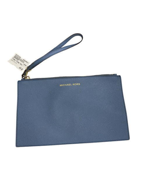 Vist Large View of Product Image Which is Used Michael Michael Kors Leather Wristlet