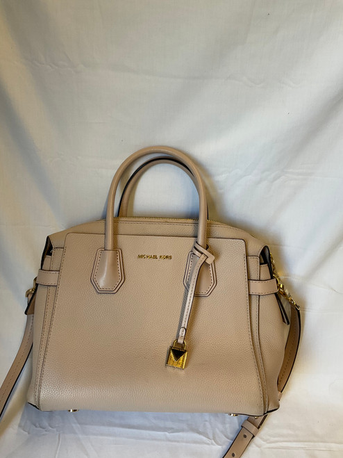 Vist Large View of Product Image Which is Used Michael Michael Kors Large Leather Handbag