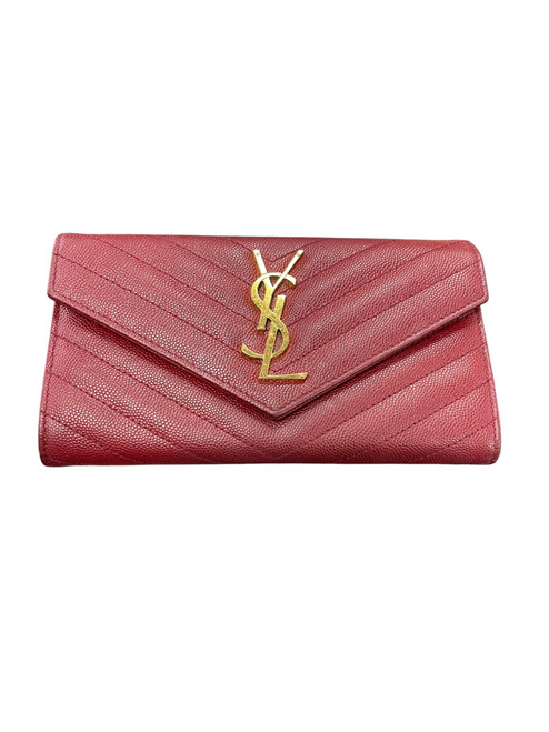 Vist Large View of Product Image Which is Used Yves Saint-Laurent Leather Wallet