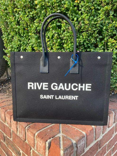 Vist Large View of Product Image Which is Used Saint Laurent Rive Gauche Tote Bag