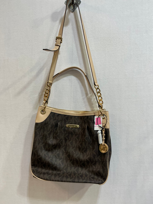 Vist Large View of Product Image Which is Used Michael Michael Kors Large Leather Handbag