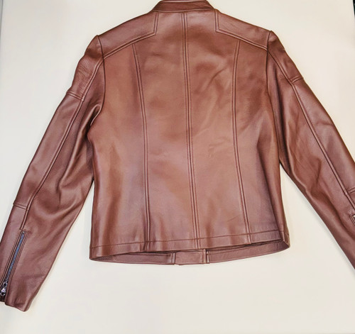 Vist Large View of Product Image Which is Used Unbranded Leather Jacket M-8/10