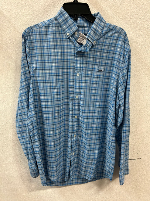Vist Large View of Product Image Which is Used Vineyard Vines Mens Long Sleeve Top M/15-15.5