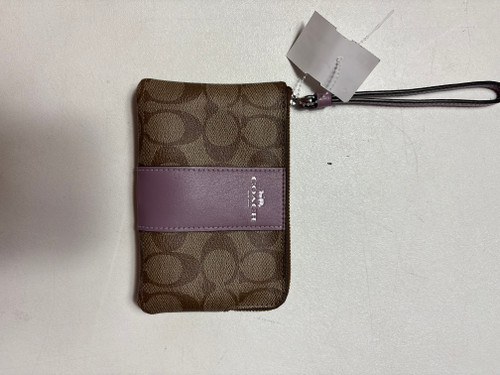 Vist Large View of Product Image Which is Used Coach Leather Wristlet