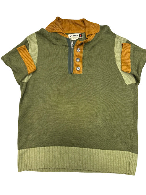 Vist Large View of Product Image Which is Used Zara Mens Short Sleeve Top M/15-15.5