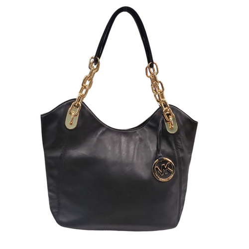 Vist Large View of Product Image Which is Used Michael Michael Kors Large Leather Handbag