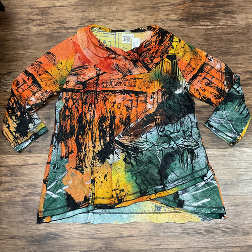 Vist Large View of Product Image Which is Used Parsley & Sage Long Sleeve Top 1X-18