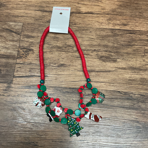 Vist Large View of Product Image Which is Used No Brand Christmas Necklace