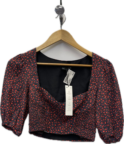 Vist Large View of Product Image Which is Used Zara Short Sleeve Top XS-0/2