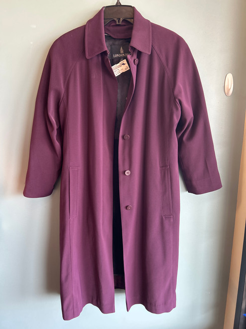 Vist Large View of Product Image Which is Used London Fog Long Jacket with zip-out lining S-4/6 lsc