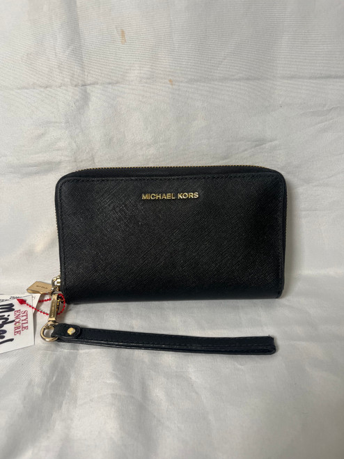 Vist Large View of Product Image Which is Used Michael Michael Kors Leather Wallet
