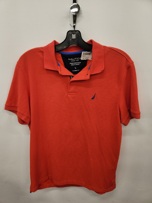 Vist Large View of Product Image Which is Used Nautica Mens Short Sleeve Top L/16-16.5