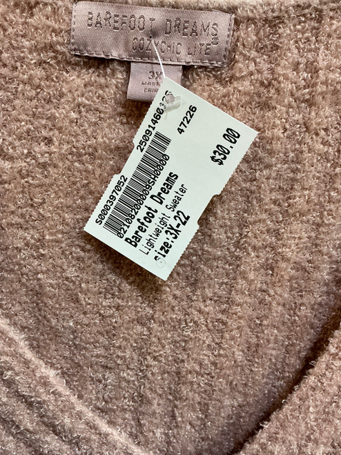 Vist Large View of Product Image Which is Used Barefoot Dreams Lightweight Sweater 3X-22