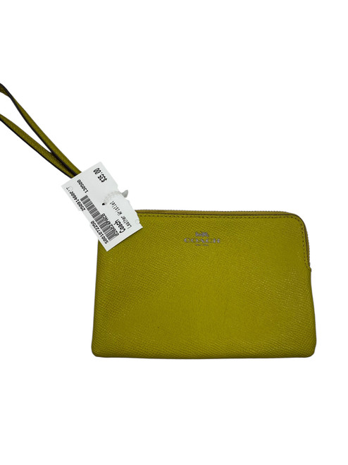 Vist Large View of Product Image Which is Used Coach Leather Wristlet