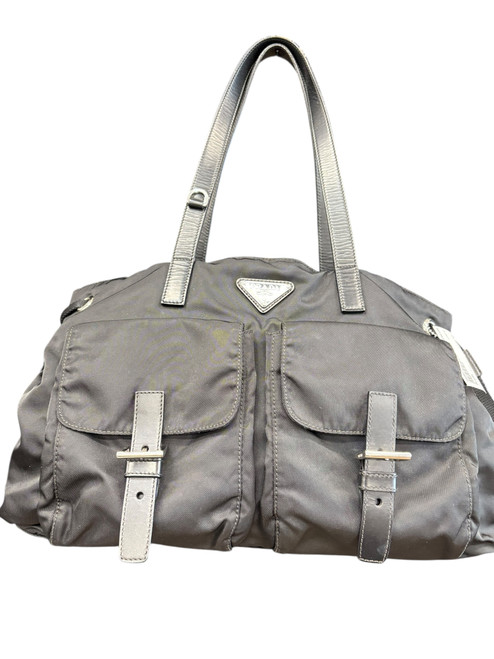 Vist Large View of Product Image Which is Used Prada Vela Nylon Tote