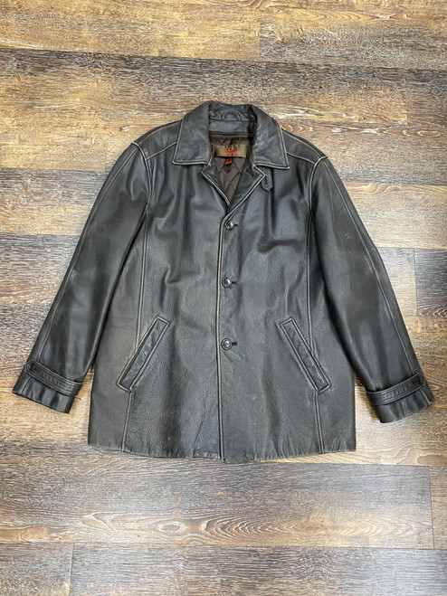 Vist Large View of Product Image Which is Used Danier Mens Leather Jacket XL