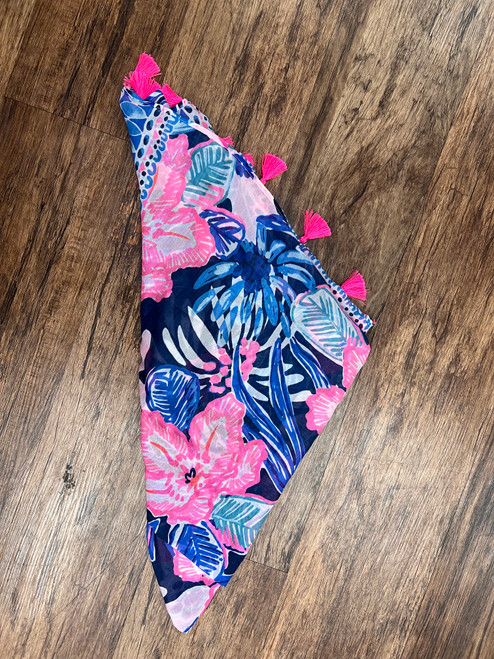 Vist Large View of Product Image Which is Used Lilly Pulitzer Lightweight Scarf