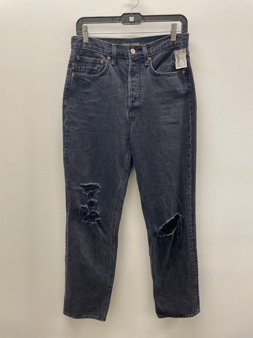 Used Black Aritzia Denim Forum The Joni High Rise Loose Denim 4-27 60137-S000073931 Vist Large View of Product Image Which is Used Black Aritzia Denim Forum The Joni High Rise Loose Denim 4-27