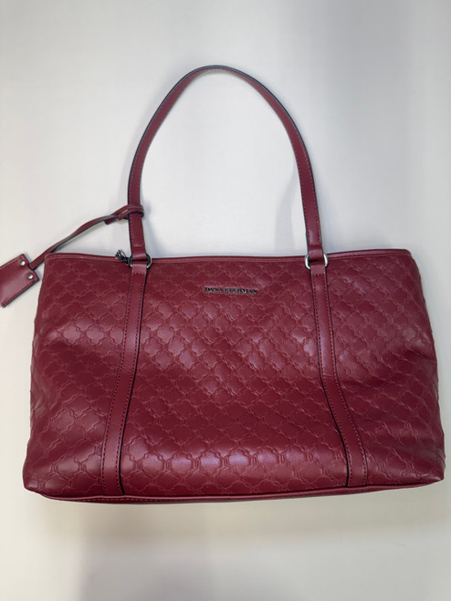 Vist Large View of Product Image Which is Used Dana Buchman Large Leather Handbag