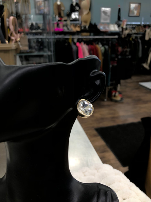 Vist Large View of Product Image Which is Used Gem Earrings