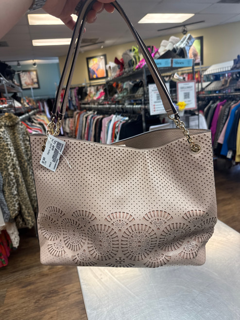 Vist Large View of Product Image Which is Used Tory Burch Small Leather Handbag