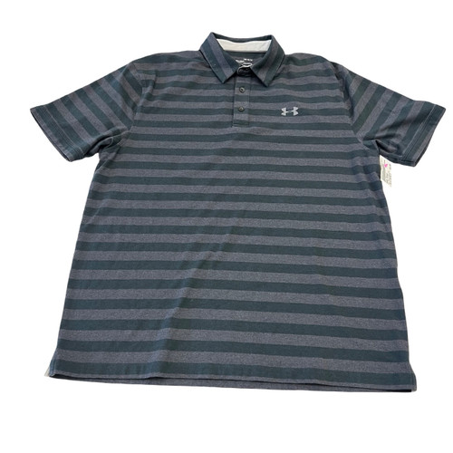 Vist Large View of Product Image Which is Used Under Armour Mens Short Sleeve Top L/16-16.5