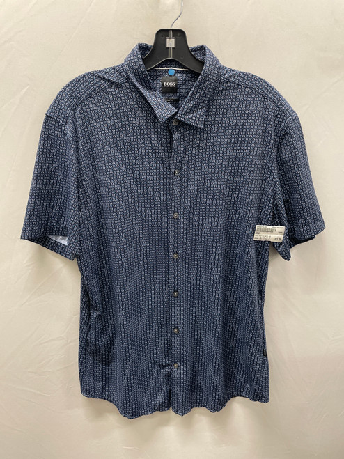 Used Blue BOSS Mens Short Sleeve Top XL/17-17.5 60137-S000074155 Vist Large View of Product Image Which is Used Blue BOSS Mens Short Sleeve Top XL/17-17.5