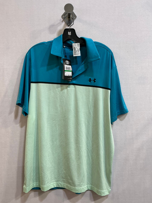 Vist Large View of Product Image Which is Used Under Armour Mens Short Sleeve Top L/16-16.5