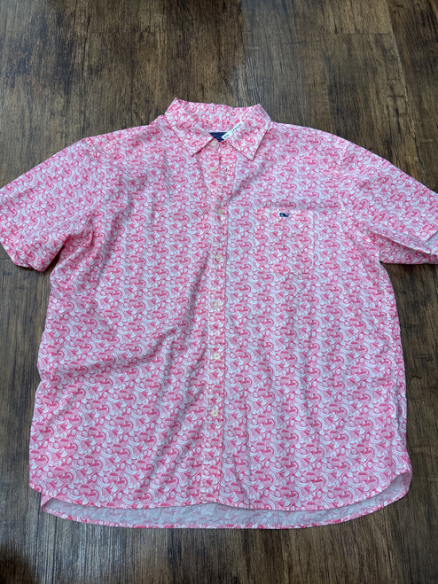 Vist Large View of Product Image Which is Used Vineyard Vines Mens Short Sleeve Top 2X/18-18.5