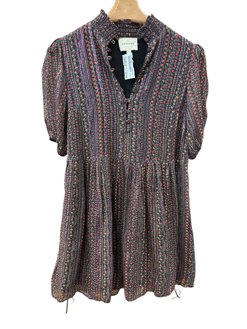 Used Sezane Short Dress B M-8/10 60085-S000338035 Vist Large View of Product Image Which is Used Sezane Short Dress B M-8/10