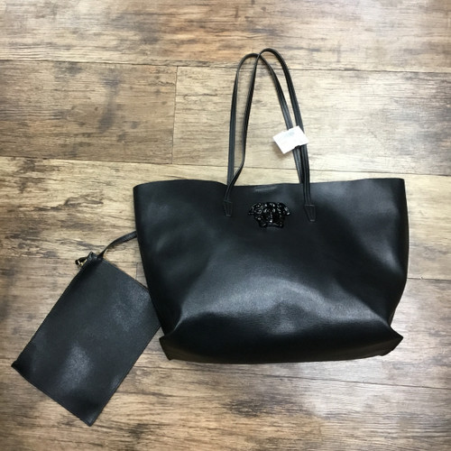 Vist Large View of Product Image Which is Used Versace Large Leather Handbag