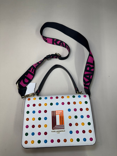 Vist Large View of Product Image Which is Used Karl Lagerfeld Small Leather Handbag