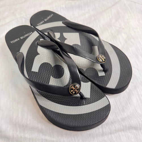 Used Tory Burch Flip Flops 7.5 60140-S000692381 Vist Large View of Product Image Which is Used Tory Burch Flip Flops 7.5