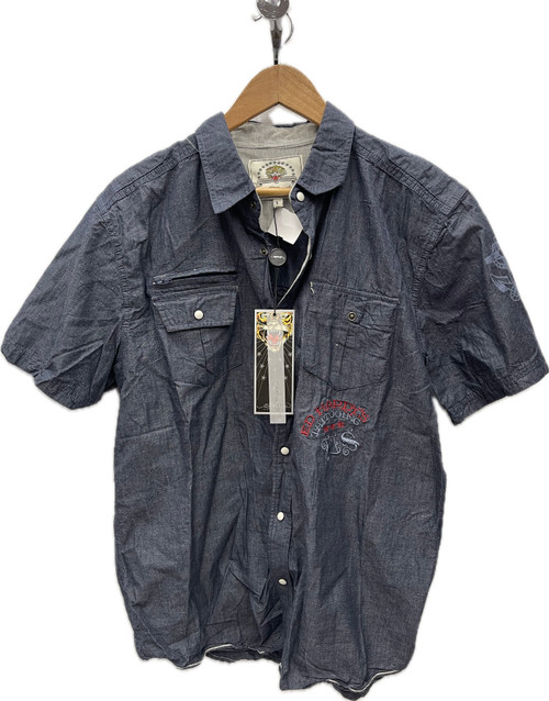 Used Ed Hardy Mens Short Sleeve Top L/16-16.5 60030-S000870958 Vist Large View of Product Image Which is Used Ed Hardy Mens Short Sleeve Top L/16-16.5