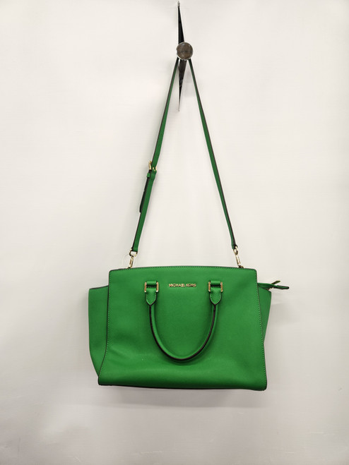 Vist Large View of Product Image Which is Used Michael Michael Kors Large Leather Handbag