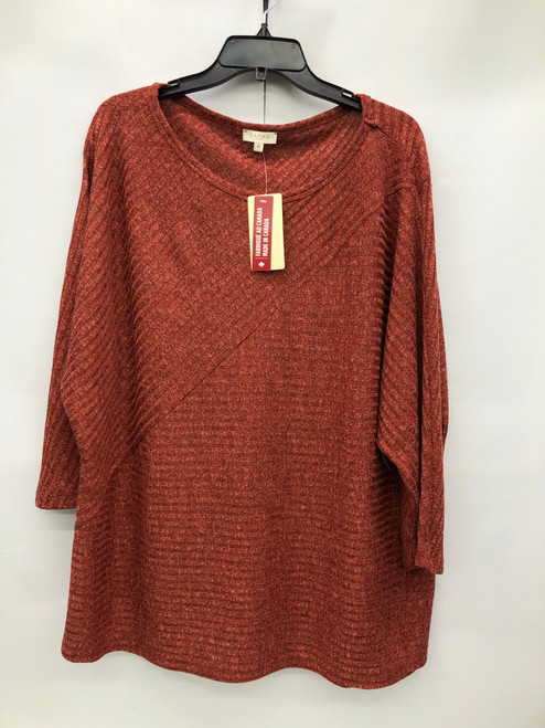 Vist Large View of Product Image Which is Used Laura Plus Long Sleeve Top 3X-22