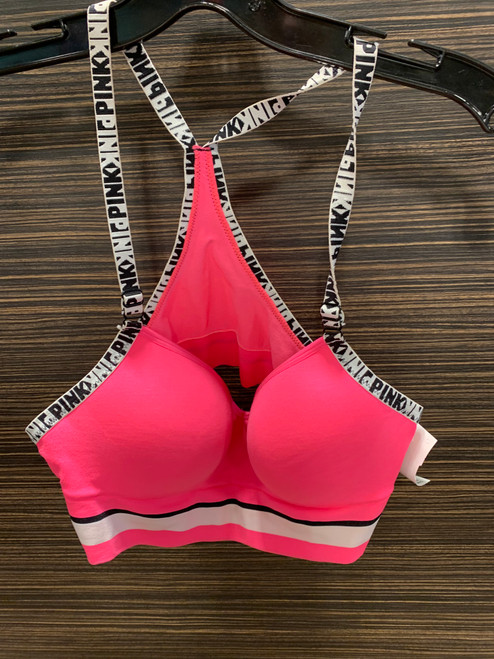 Vist Large View of Product Image Which is Used Pink Sports Bra S-4/6