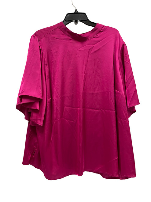 Vist Large View of Product Image Which is Used Eloquii Short Sleeve Top 4X-24