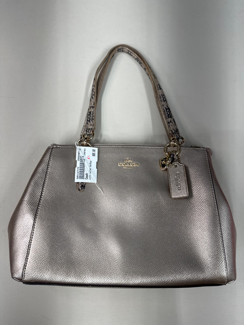 Vist Large View of Product Image Which is Used Coach Large Leather Handbag